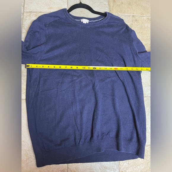 Gap Cotton Cashmere Navy Blue Sweater XL – Unisex Oversized Cozy Classic - Picture 10 of 10
